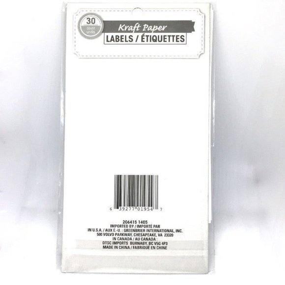 Kraft Paper Labels Total 30 pack - Picture 6 of 7